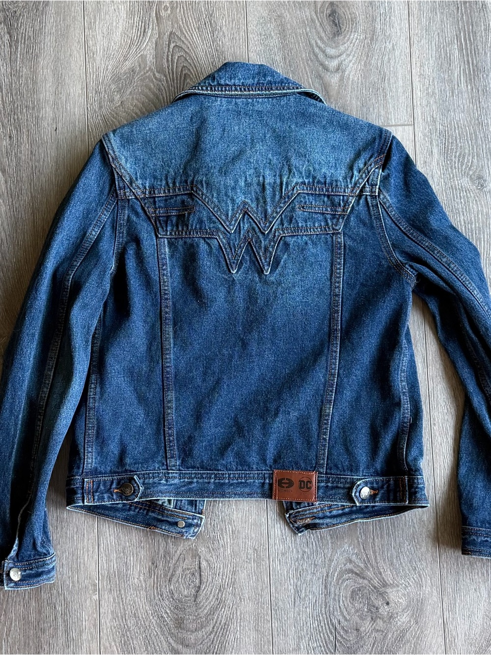 Wonder Woman Women's Dark Blue Denim Jacket Hero Within
